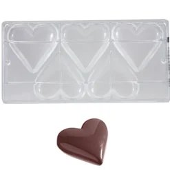 Chocolate World Chocolade Holvorm Hart (5x) 80x69x16 mm