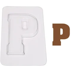 Overig Chocoladebloklettervorm 200 gr. Letter P