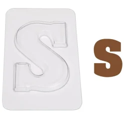 Sale Overig Chocoladebloklettervorm 200 gr. Letter S