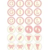 Sale Overig Chocoladedecoratie Baby Girl Ø3cm 96st.