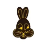 Clearance Overig Chocoladedecoratie Paashaas Donker met Goud 140 stuks