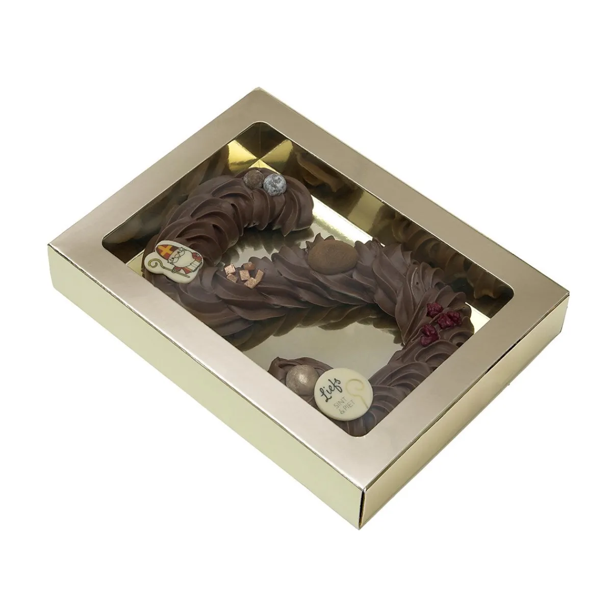 Online BrandNewCake Chocoladeletterdoos GK7 Goud / Goud 3st