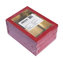 Online BrandNewCake Chocoladeletterdoos GK7 Rood / Goud 3st