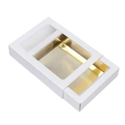 Discount BrandNewCake Chocoladeletterdoos Klein GK1 Wit / Goud 3st