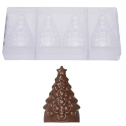 Chocolate World Chocolademal Kerstboom (4x) 90x59x24,5mm