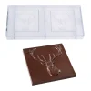 Discount Chocolate World Chocolademal Tablet Hert (2x) 8,5x8,5cm