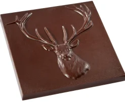 Discount Chocolate World Chocolademal Tablet Hert (2x) 8,5x8,5cm