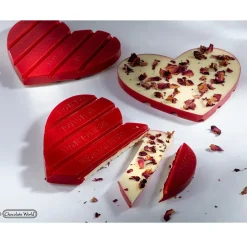 New Chocolate World Chocolademal Tablet Hart (2x) 125x110x10mm