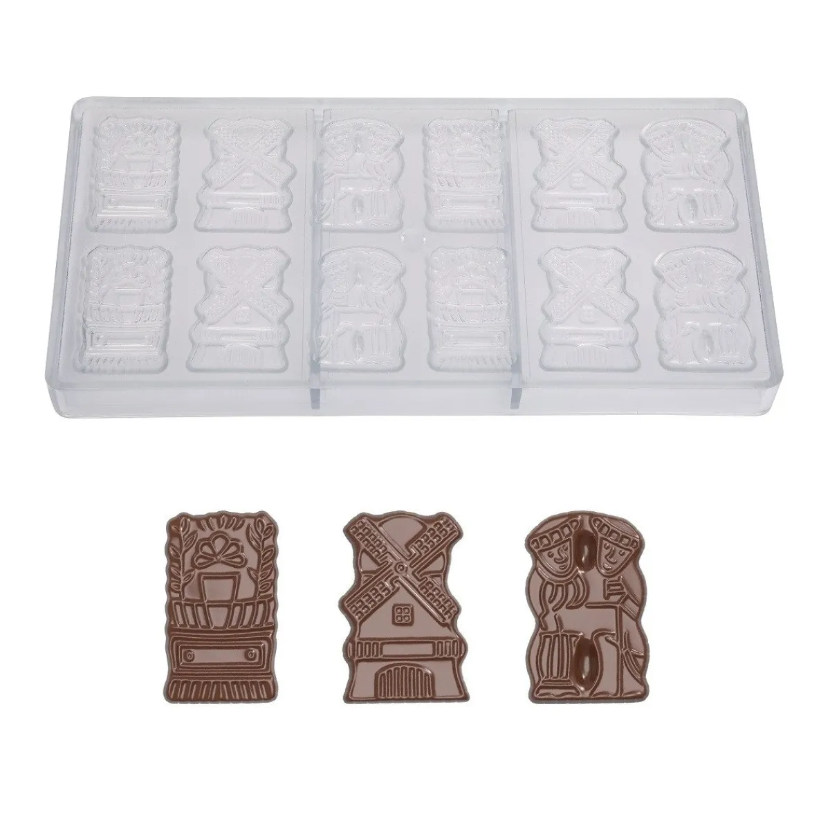 Online Chocolate World Chocolademal Vintage (12x) 53x36x3mm
