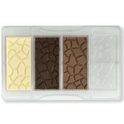 Decora Chocolademal Schildpad Tablet (4x) 8,5x4,2 cm