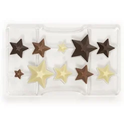 Online Decora Chocolademal Sterren (10x) 2,0-3,5-5,0x4,2 cm