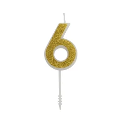 Clearance Overig Cijferkaars Goud Glitter #6