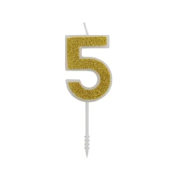 Outlet Overig Cijferkaars Goud Glitter #5