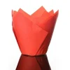 Hot Culpitt baking cups tulp rood 85 mm (50 stuks)