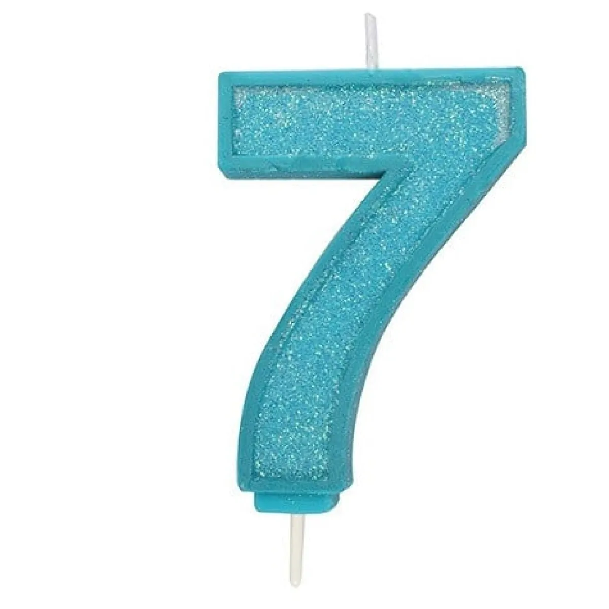 Online Culpitt Cijferkaars #7 Blauw met Glitter