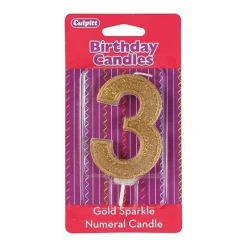 Best Culpitt Cijferkaars #3 Goud met Glitter