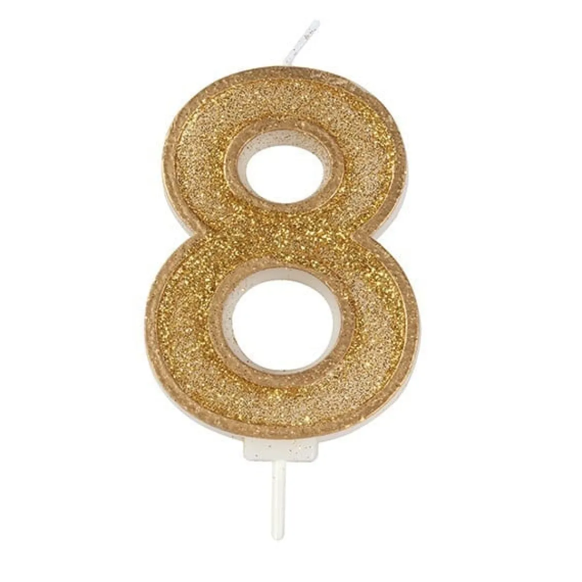 Discount Culpitt Cijferkaars #8 Goud met Glitter