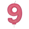New Culpitt Cijferkaars #9 Roze met Glitter