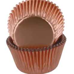 Outlet Culpitt Cupcake Vormpjes Folie Rosé Goud 50mm 50st.