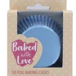 Discount Culpitt Cupcake Vormpjes Folie IJsblauw 50mm 50st.