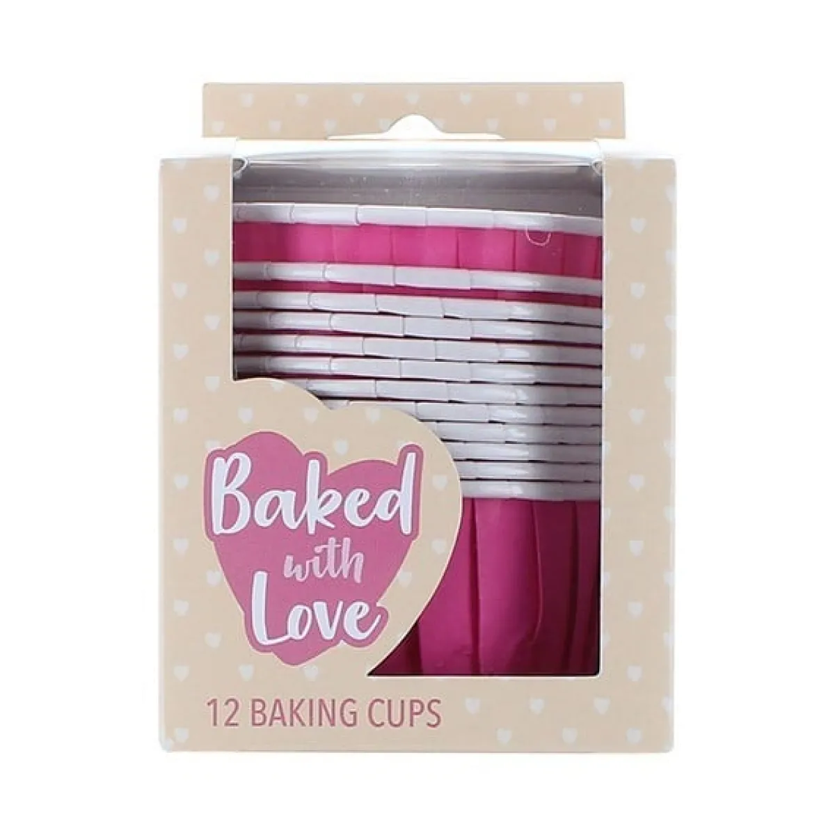 Clearance Culpitt Cupcake Vormpjes Donker Roze 50mm 12st.