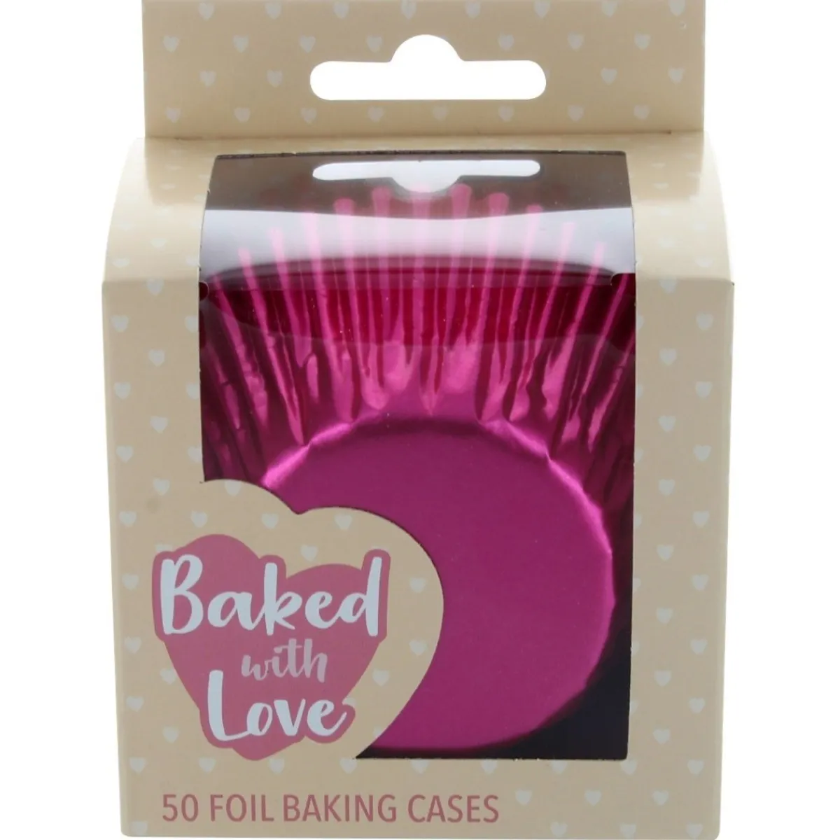 Clearance Culpitt Cupcake Vormpjes Folie Roze 50mm 50st.