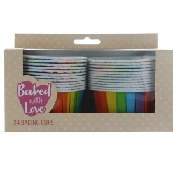 Hot Culpitt Cupcake Vormpjes Regenboog 60mm 24st.