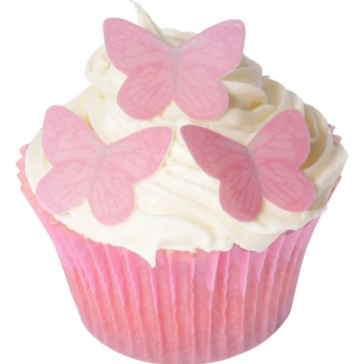 Outlet Culpitt Ouwel Vlinders Roze 23x30mm 42st.