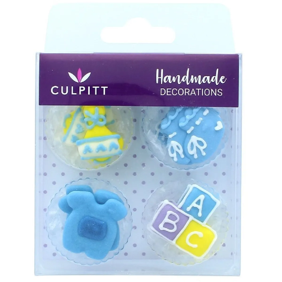 Discount Culpitt Suikerdecoratie ABC Baby Blauw 12st.