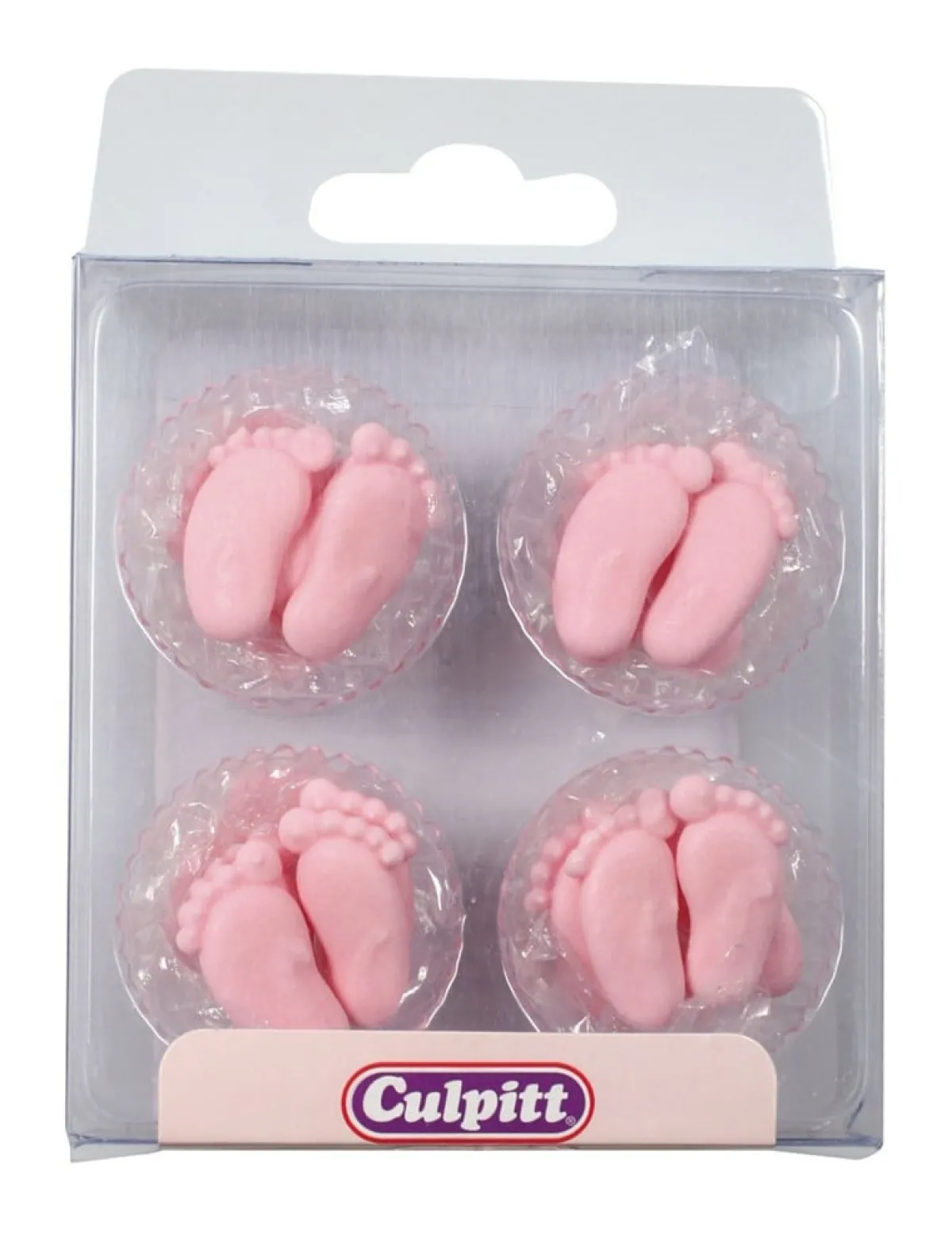 Online Culpitt Suikerdecoratie Baby Voetjes Roze 12 paar