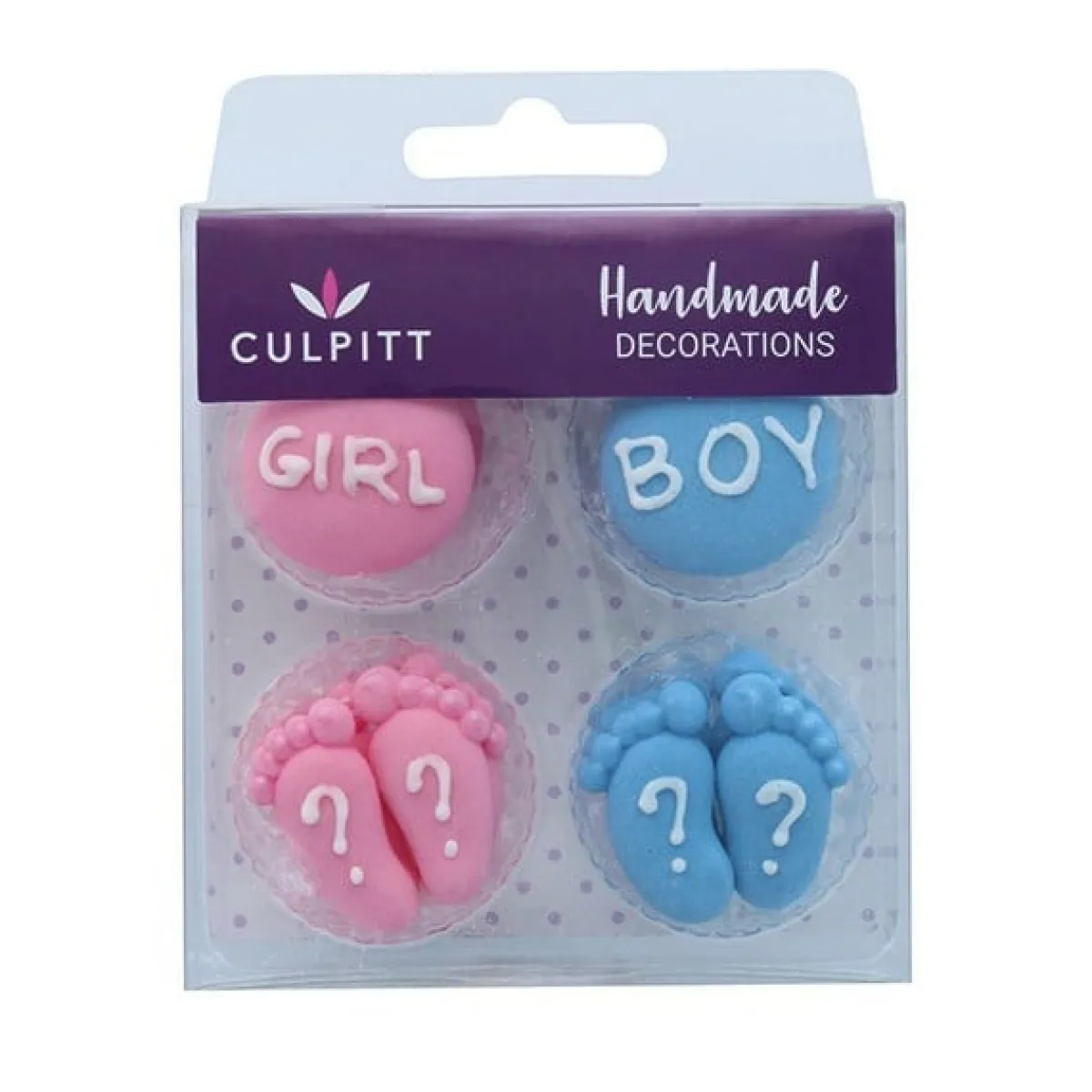 Clearance Culpitt Suikerdecoratie Boy Or Girl 25mm 12st.