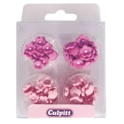 Outlet Culpitt Suikerdecoratie Bloempjes roze Ø6mm / 100st.