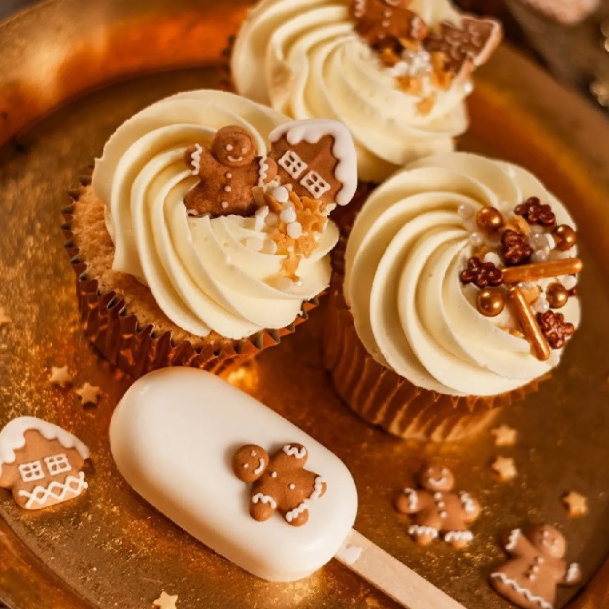 Clearance Culpitt Suikerdecoratie Gingerbread 25mm 200st.