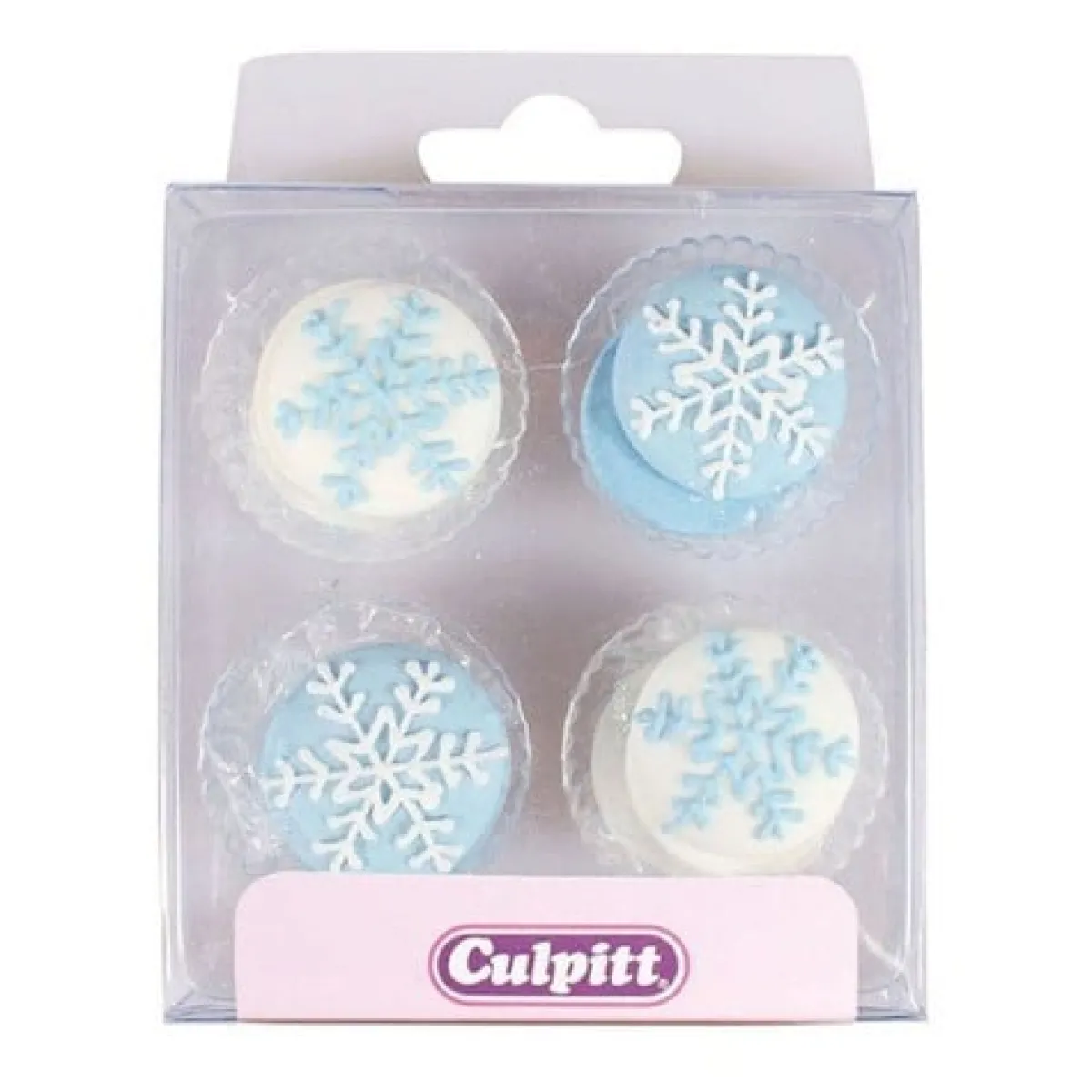 Culpitt Suikerdecoratie Sneeuwvlok, 12 stuks