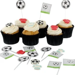 Discount Culpitt Taartdecoratie Prikkers Voetbal 80mm 24st.
