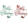 Best Culpitt Taarttopper Merry Chrismas Mistletoe 90mm 24st.**