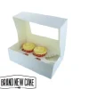 Outlet BrandNewCake Cupcake Doosje 6 / 12 MINI Wit (incl. tray-venster) 25st.