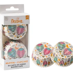 Hot Decora Cupcake Vormpjes Ballon Ø50x32(h)mm 36 stuks