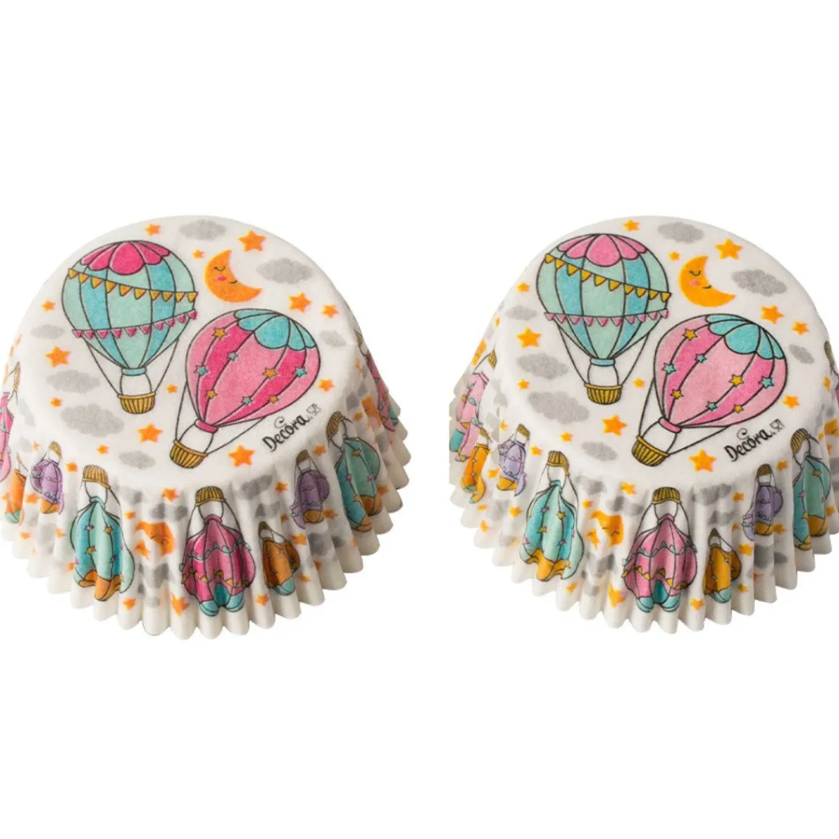 Hot Decora Cupcake Vormpjes Ballon Ø50x32(h)mm 36 stuks