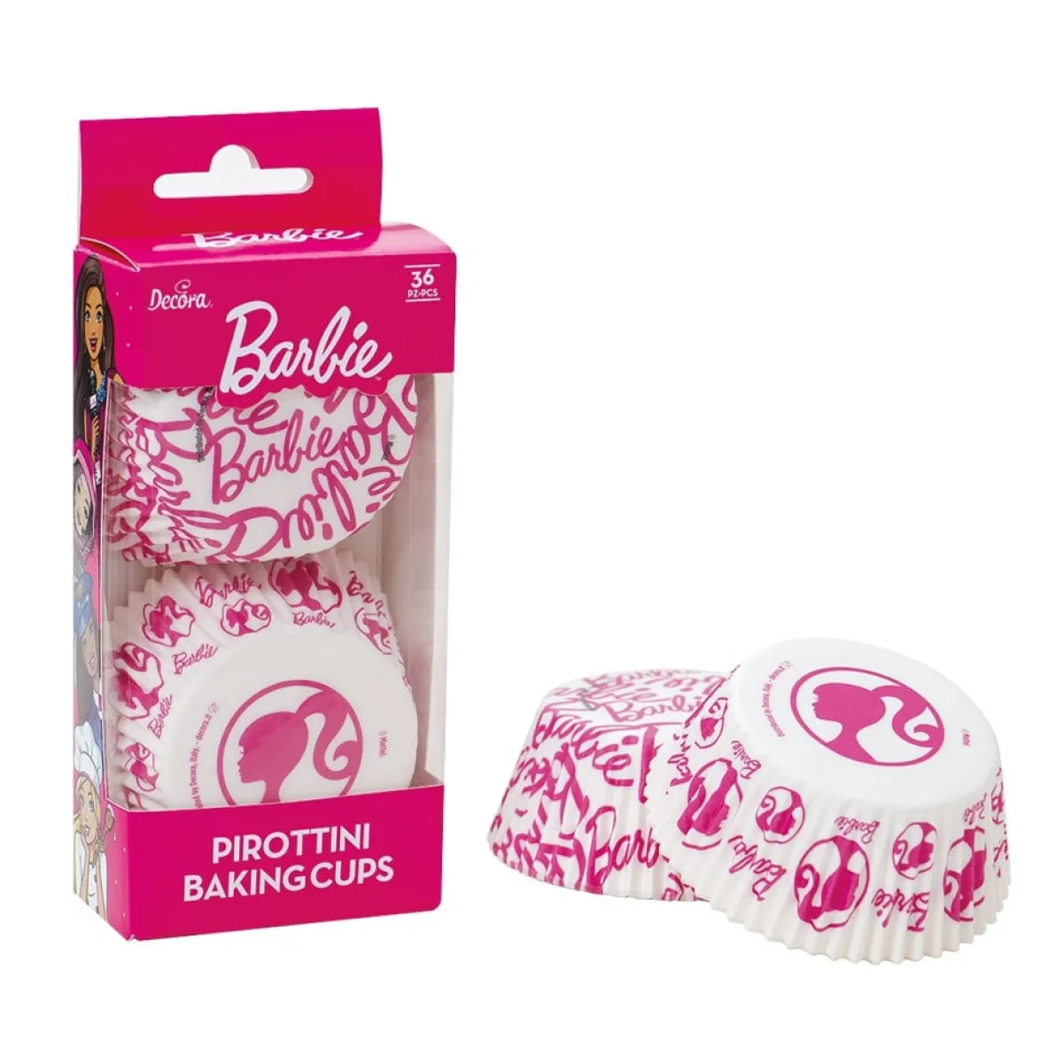 Decora Cupcake Vormpjes Barbie #1 Ø50x32(h)mm 36 stuks