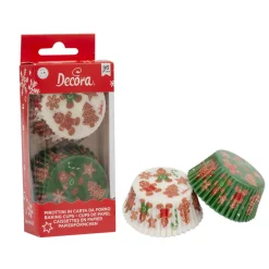 Online Decora Cupcake Vormpjes Gingerbread Ø50x32(h) mm 36 stuks
