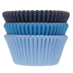 Online House of Marie Cupcake Vormpjes HoM Blauw Assortiment 50x33mm. 75st.