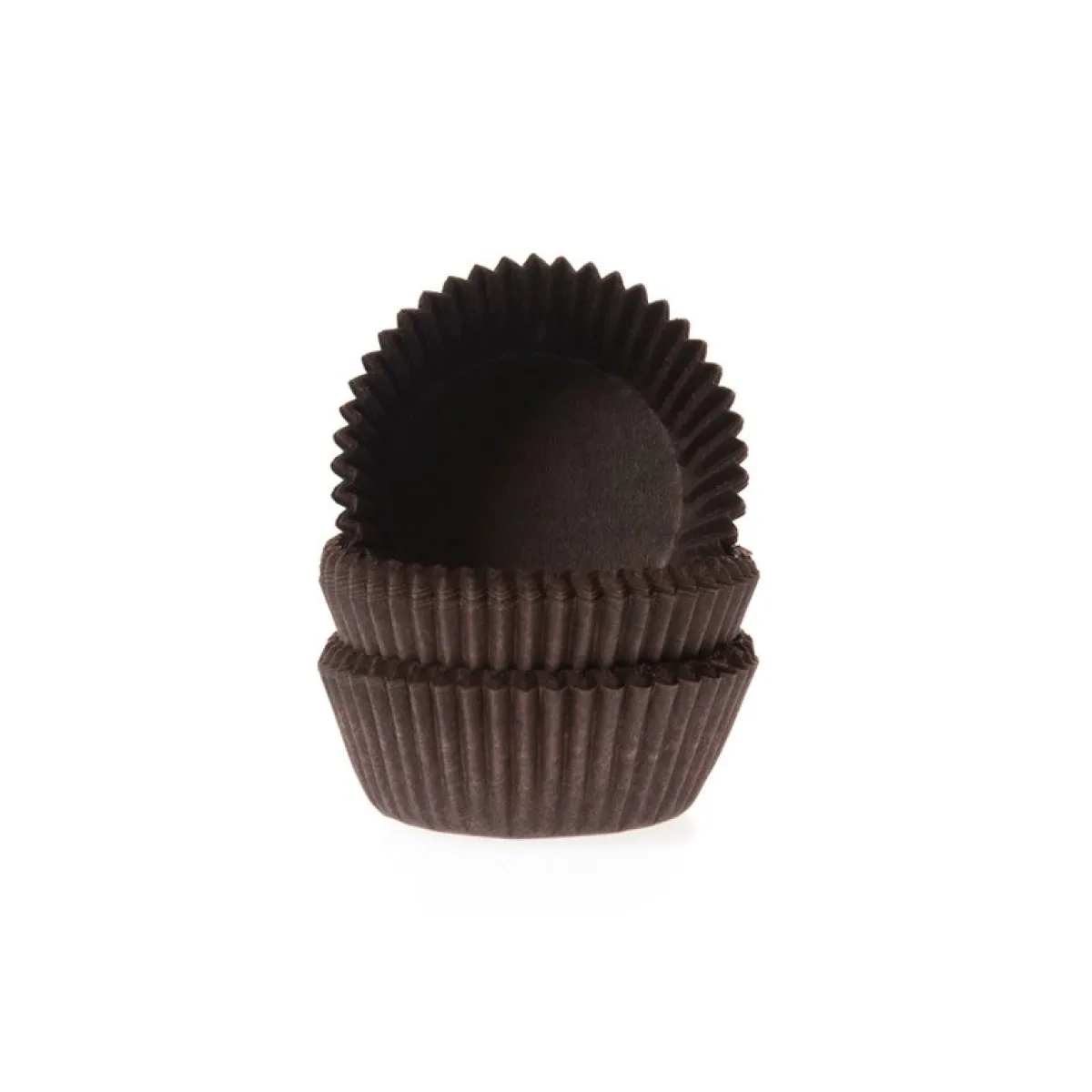 New House of Marie Cupcake Vormpjes HoM Bruin Petitfour 25x19mm. 100st.