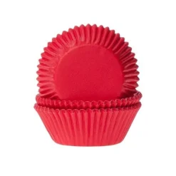 House of Marie Cupcake Vormpjes HoM Dieprood 50x33mm. 50st.