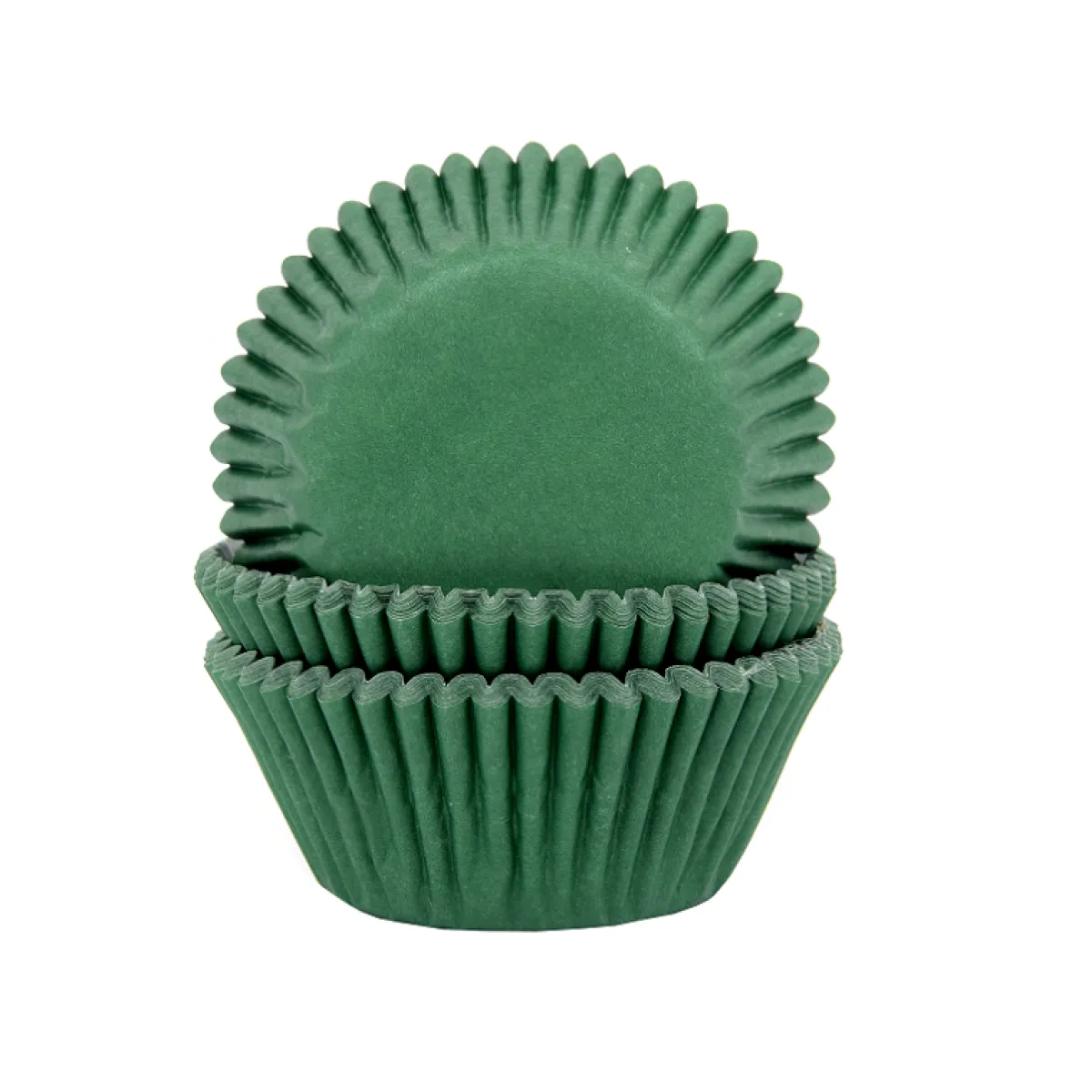Outlet House of Marie Cupcake Vormpjes HoM Donker Groen 50x33mm. 50st.