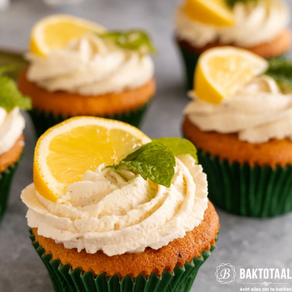 Outlet House of Marie Cupcake Vormpjes HoM Donker Groen 50x33mm. 50st.