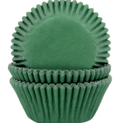Best House of Marie Cupcake Vormpjes HoM Donker Groen 50x33mm. 500st.