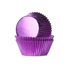 New House of Marie Cupcake Vormpjes HoM Folie Roze 51x38mm. 24st.