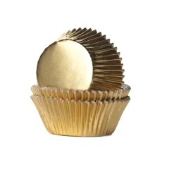 Best House of Marie Cupcake Vormpjes HoM Folie Goud 51x38mm. 24st.