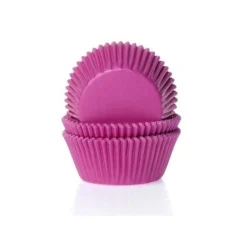 House of Marie Cupcake Vormpjes HoM Fuchsiaroze 50x33mm. 50st.